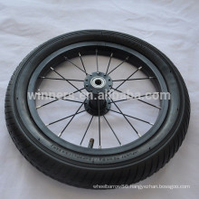 14"x1.95" black wheel bicycle aluminium alloy wheels